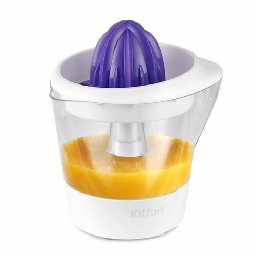Соковыжималка Kitfort КТ-1149 для цитрусовых 40 Вт 07 л 54 обмин бело-фиолетовая 495000₽