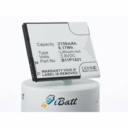Аккумуляторная батарея iBatt 2150mAh для B11P1421, C11P1421, ZC451CG аккумулятор ibatt ib u1 m1306 2150mah для asus zc451cg z007 zenfone c
