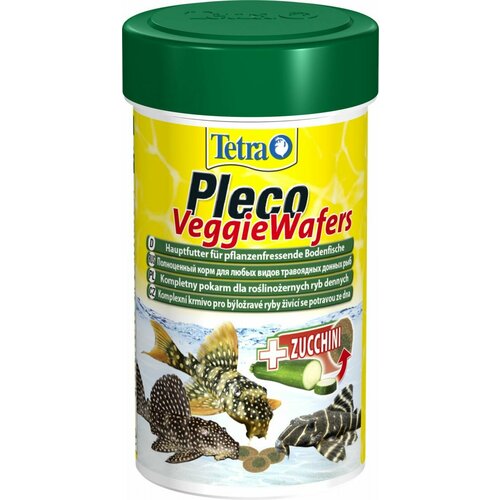 Tetra Pleco Veggie Wafers корм для донных рыб 100мл