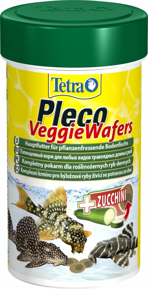 Tetra Pleco Veggie Wafers корм для донных рыб 100мл