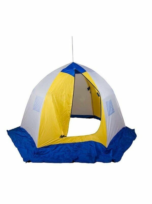 фото Палатка зимняя зонт ELITE без дна арт.20569 3-местная (дышащая/брезент)