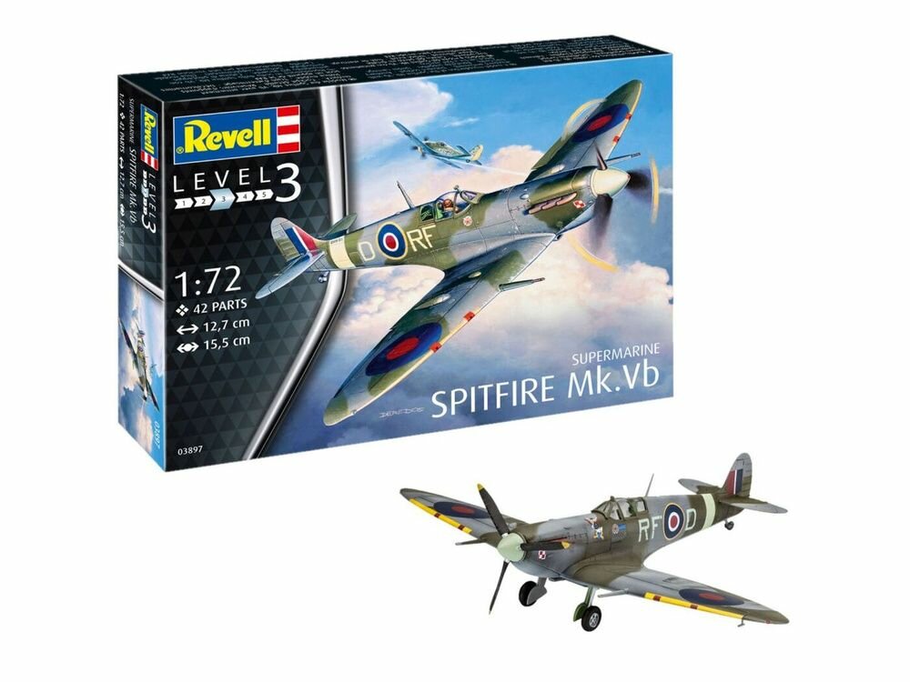 Сборная модель Британского истребителя Spitfire Mk. Vb времен Второй мировой войны