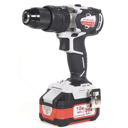Аккумуляторная ударная дрель-шуруповерт Интерскол ДАУ-1836В 70 АПИ 2х20 Ач 19880₽