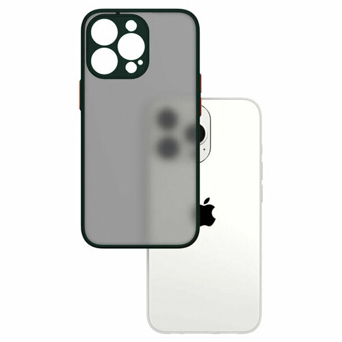 Чехол для iPhone 14 Pro Max Shockproof Grey/Green