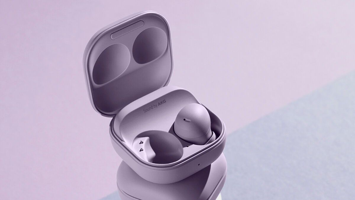 Наушники с микрофоном беспроводные Samsung Galaxy Buds 2 Pro bora purple, Bluetooth, Оригинал - 100% качество (Не подделка)