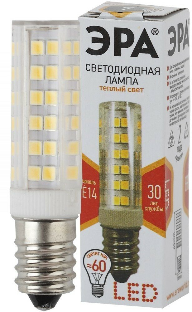 ЭРА LED T25-7W-CORN-827-E14 (диод, капсула, 7Вт, тепл, E14) Б0033029 (68 шт.)