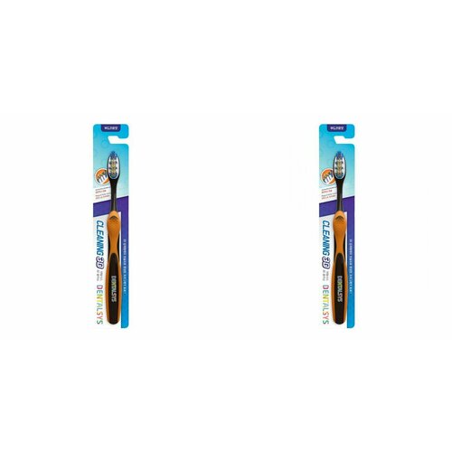 CC Зубная щетка Очищение 3D средняя жесткость Dentalsys Cleaning 3D 2 шт 1018₽