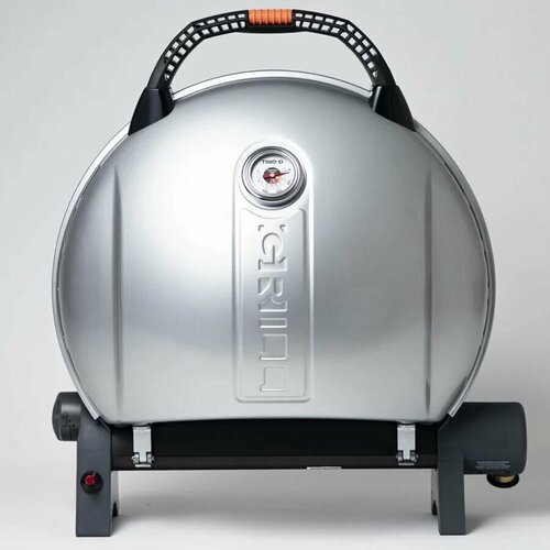 Портативный газовый гриль O-GRILL 900MT bicolor black-silver + адаптер А серебристый