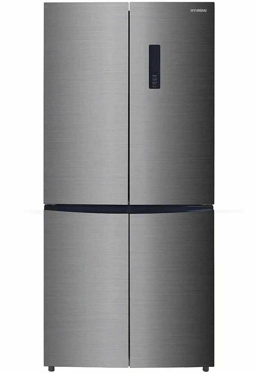 Холодильник трехкамерный Hyundai CM4582F нержавеющая сталь