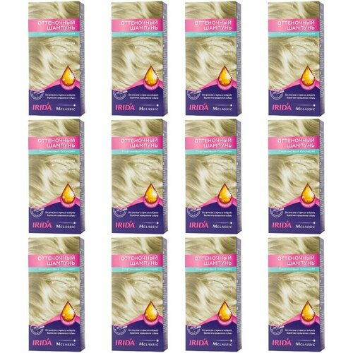 Irida Оттеночный шампунь, платиновый блондин, 75 мл, 12 шт