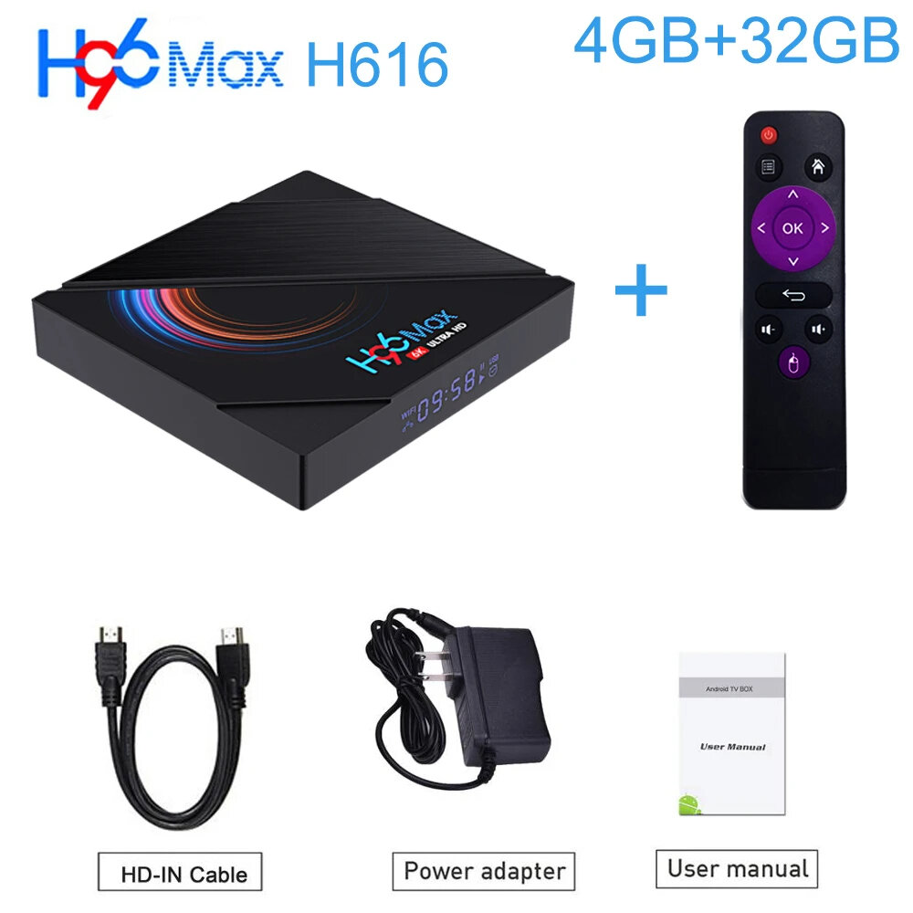 Телевизионная приставка Everycom H96MAX Android 10.0 H616 4 + 32 ГБ