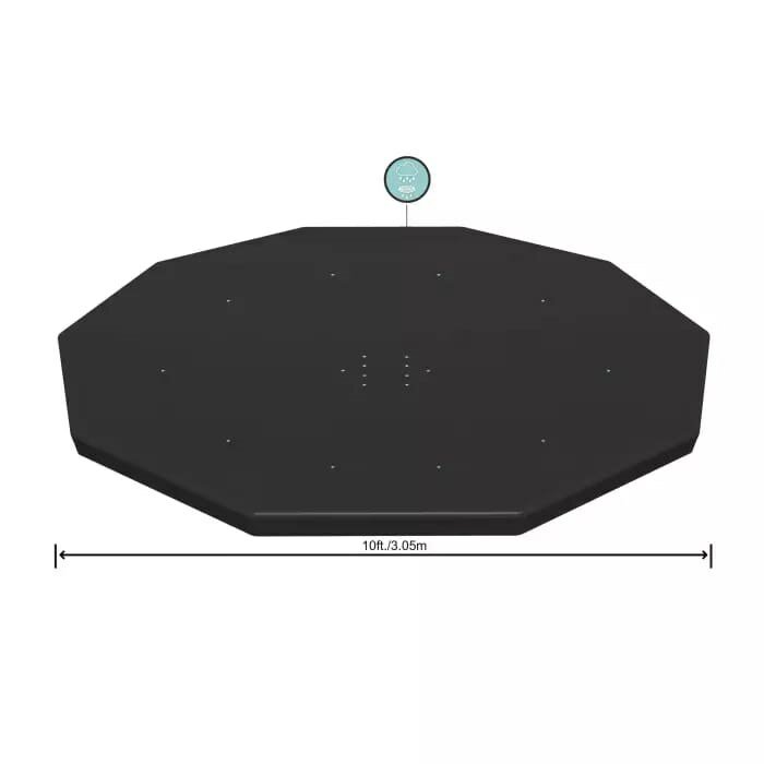 Bestway Тент для бассейнов каркасных и с надувным бортом Fast Set 305см (D305см), Bestway (58036 BW) Black