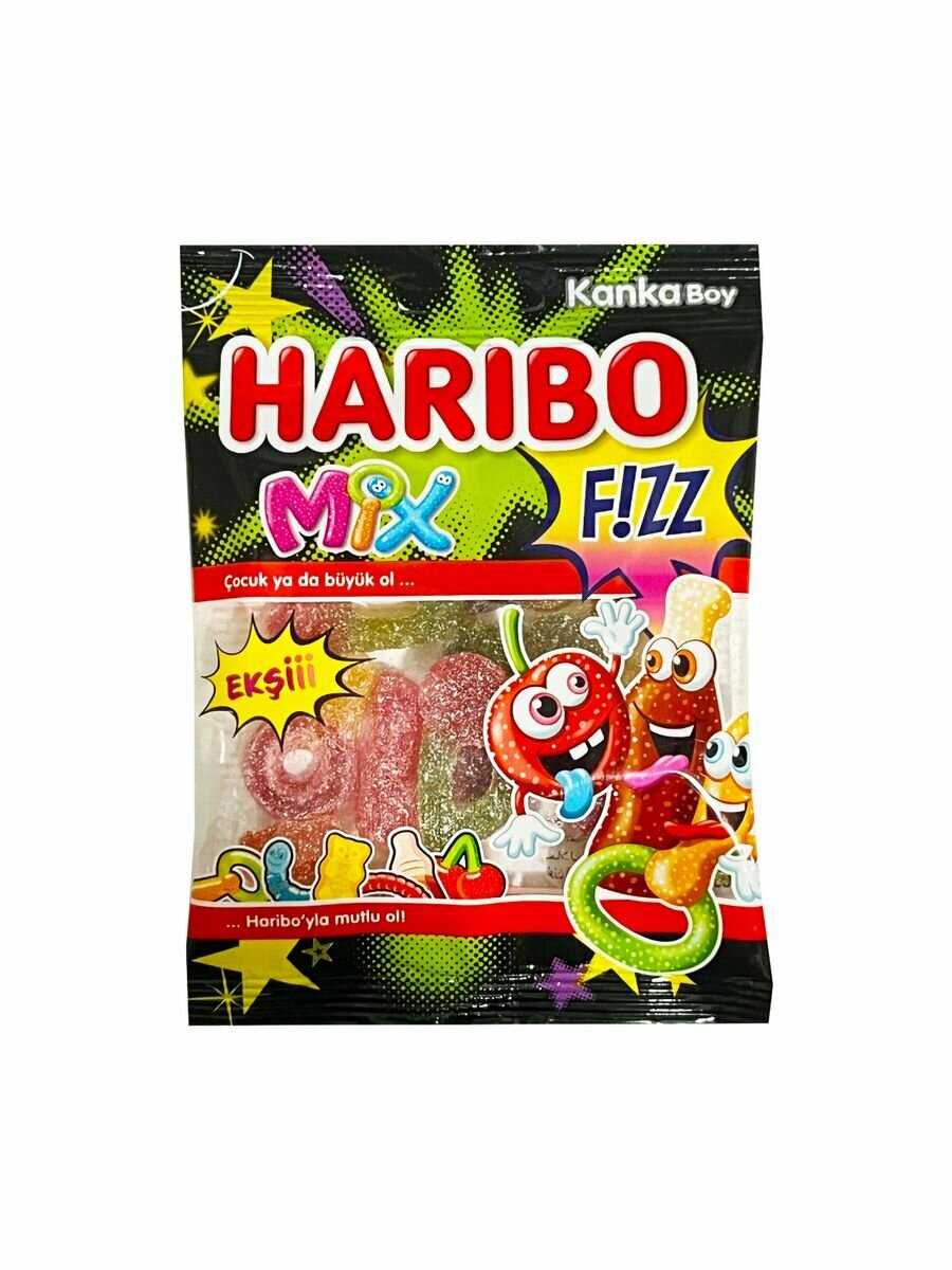 Мармелад шипучий микс mix fizz 70г