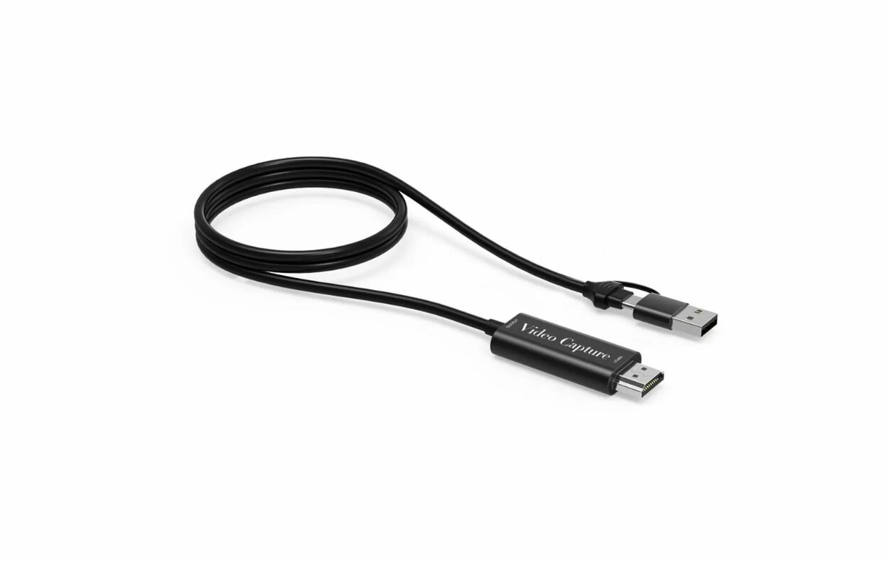 Карта видеозахвата HD с двойным интерфейсом HDMI/ USB и USB- C 2м