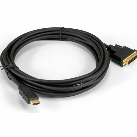 Кабель HDMI-DVI-D Exegate EX-CC-HDMIM-DVI2M-5.0 19M/24+1M, dual link, позолоченные контакты, 5м.