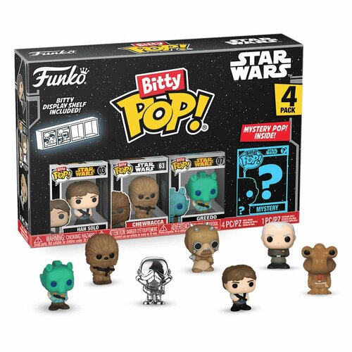 фигурка funko bitty pop star wars s4 darth vader pilot stormtrooper mystery 1 of 4 4pk 71514 Фигурка Funko Bitty POP! Star Wars S3 Han Solo 71513