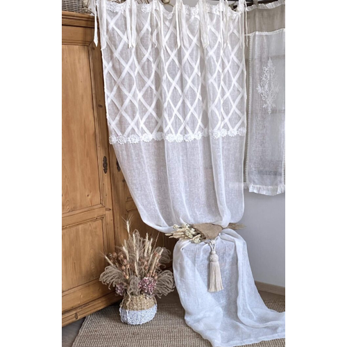 Шторагардинатюль вышитая для комнаты 140х290 см BLANC MARICLO 40180₽