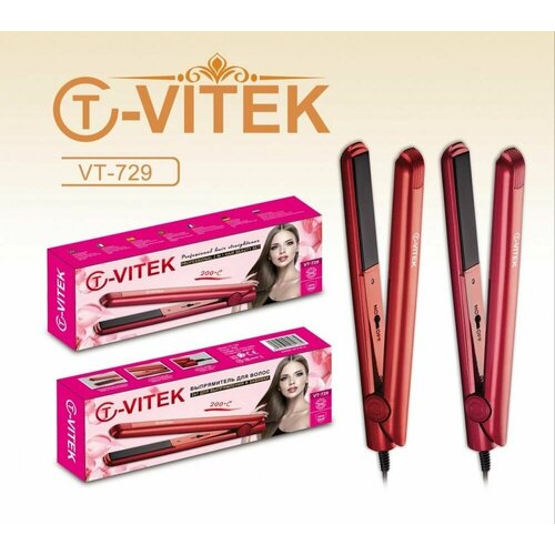 Утюжок для волос с керамическим покрытием Красный 187700₽