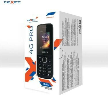 Телефон TeXet TM-117 4G PRO Black (127237)