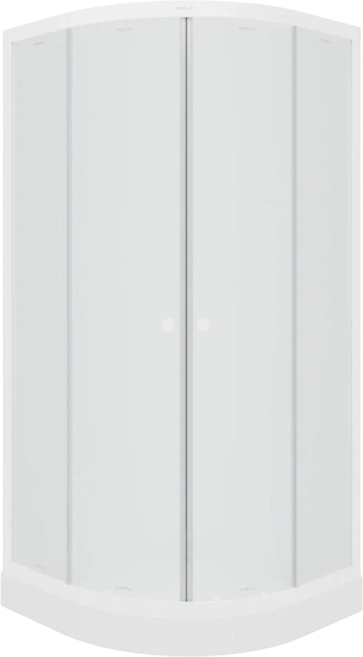 Душевой уголок Parly ZF81, 80x80, с поддоном, профиль белый, стекло матовое