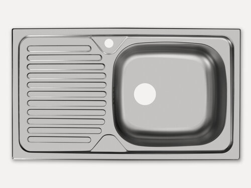 Изображение товара Кухонная мойка UKINOX Классика CLM760.435 -GT5K 1R, 43,5*76, нержавеющая сталь