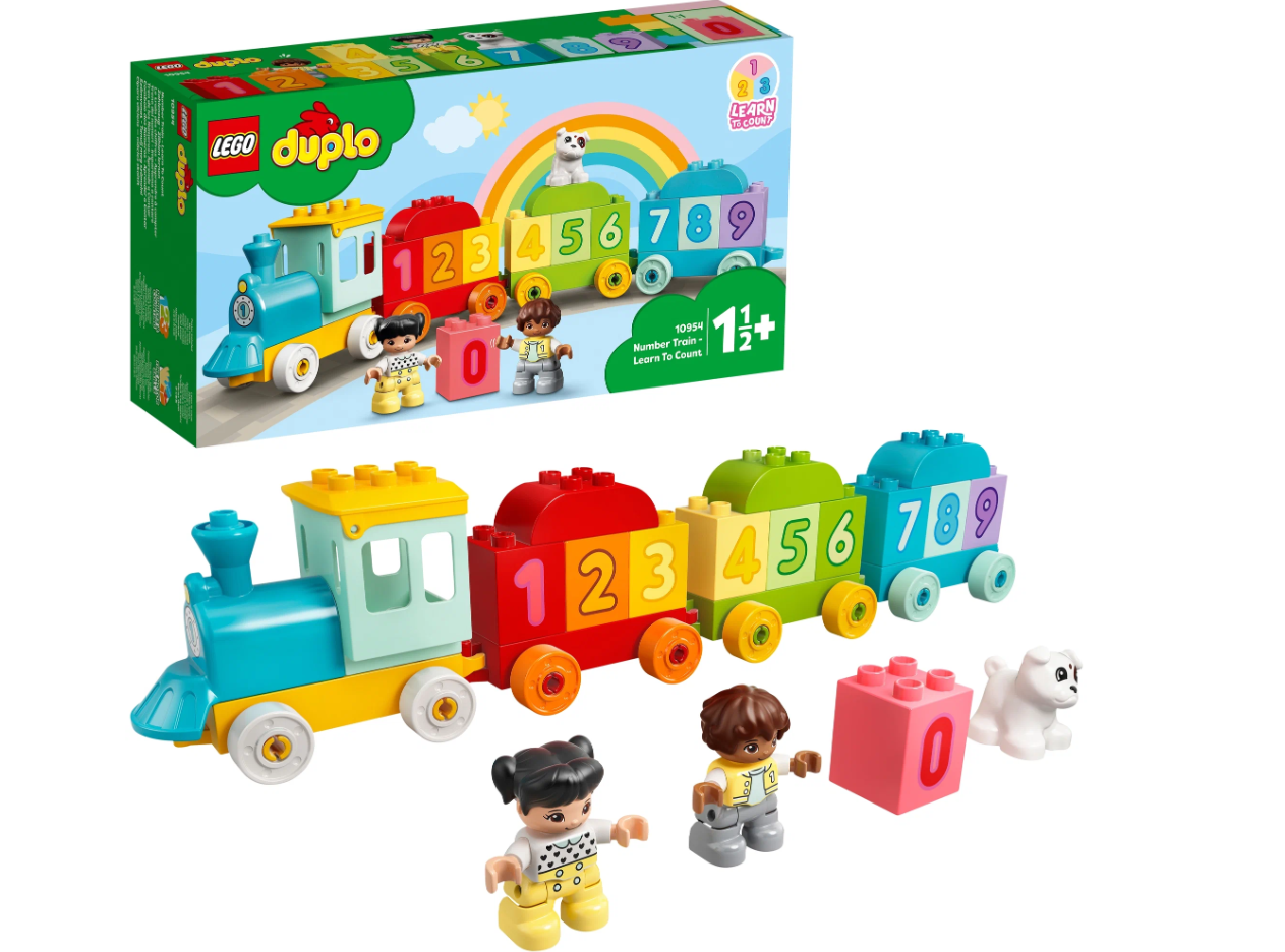 Конструктор Lego DUPLO «Поезд с цифрами - учимся считать», 10954, 23 элемента