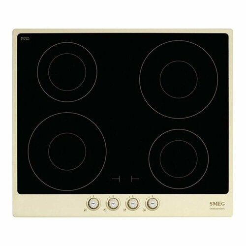 Индукционная варочная панель 60 см Smeg Cortina PI764PO кремовая 14979000₽