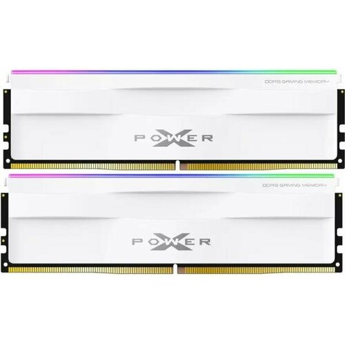 оперативная память для компьютера silicon power xpower zenith rgb dimm 32gb ddr5 6000 mhz sp032gxlwu600fdh Оперативная память для компьютера 32Gb (2x16Gb) PC5-48000 6000MHz DDR5 DIMM CL40 Silicon Power XPower Zenith RGB SP032GXLWU600FDH