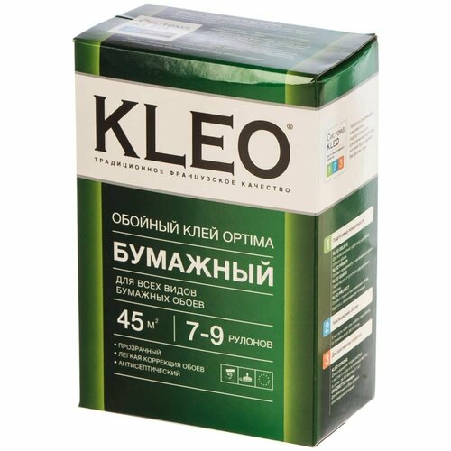 Обойный клей для любых бумажных обоев KLEO сыпучий 011 OPTIMA 7-9P