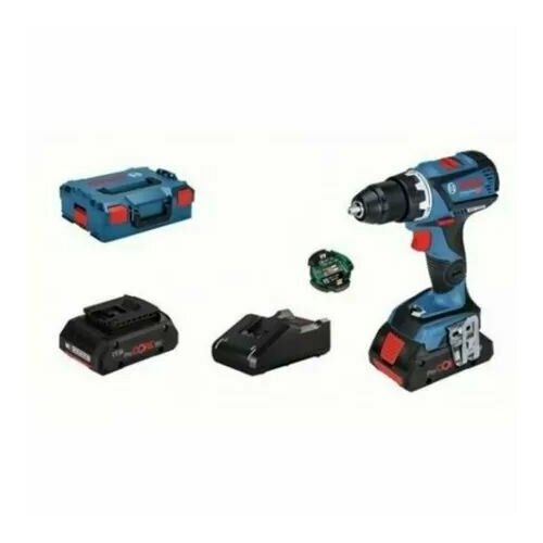 Дрель-шуруповерт Bosch GSR 18 V-60 C , 2x 4,0 Ah + L-Boxx + GCY 42 (06019G110C)