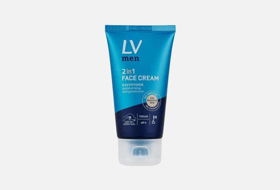 Мужской увлажняющий крем для чувствительной кожи лица LV, Men Moisturizing face cream for sensitive skin 75мл