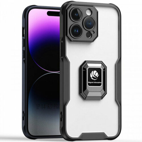 Magnet Ring 2 Противоударный чехол с кольцом и защитой камеры для iPhone 14 Pro Max dezoe ring case iphone 14 pro