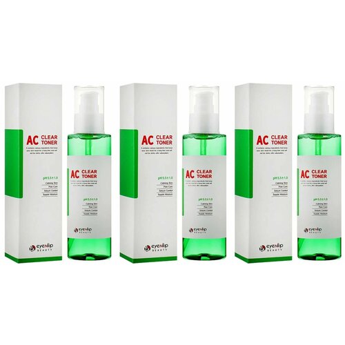 Тонер для проблемной кожи Eyenlip AC Clear Toner, 150 мл, 3 шт тоник для проблемной кожи eyenlip ac clear toner 150 мл