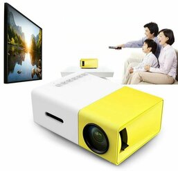 Мини проектор Unic YG-300 для фильмов мультимедийный домашний кинотеатр