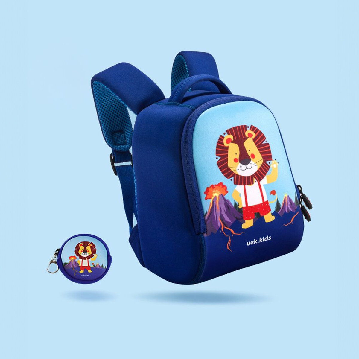 Рюкзак детский UEK.KIDS со львом / Рюкзак дошкольный маленький супер легкий