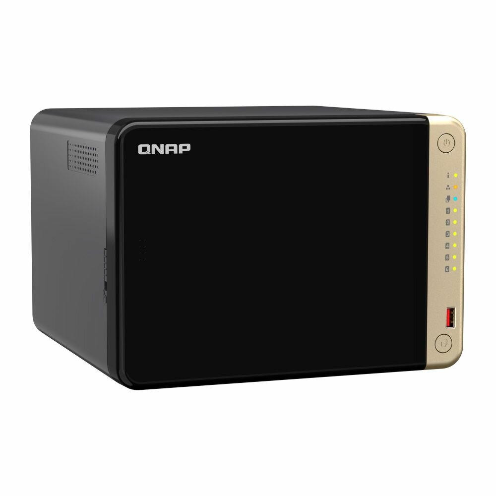 Сетевое хранилище NAS Qnap TS-664-8G черный - фото №5