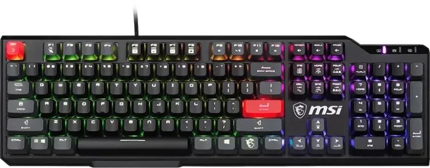 Клавиатура MSI VIGOR GK41 DUSK LR RU черный/серый