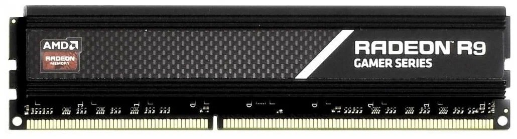 Модуль памяти DIMM DDR4 8Gb, 3200Mhz, AMD R9 Gamers Series Black (R948G3206U2S-UO)