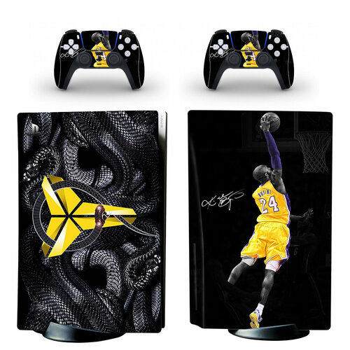 Наклейка для консоли PS5 KOBE BRYANT защитная наклейка на центральную часть sony playstation 5 blu ray edition черный структурный мат