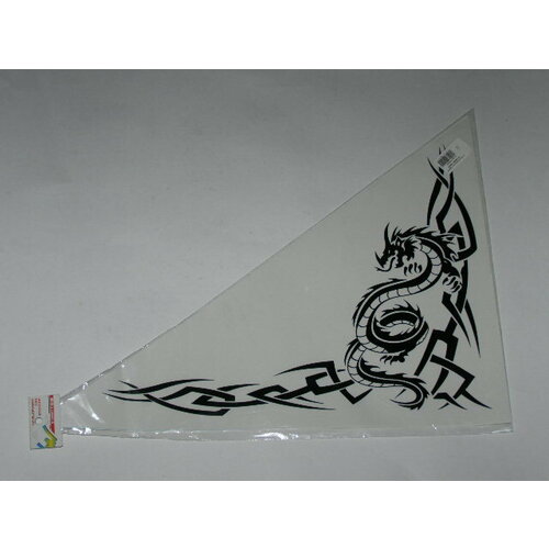 Наклейка уголки на форточку Дракон 2350х500 плоттер черный 667₽