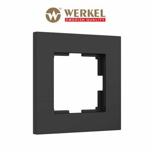 Рамка на 1 пост Slab Werkel Slab W0012908 черный матовый рамка werkel w0012908