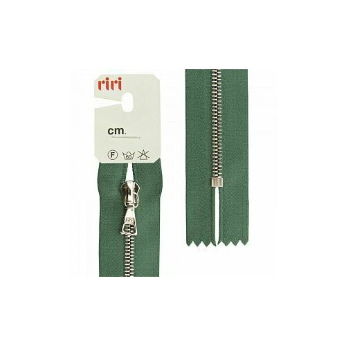Молния RIRI металл никель сатин т4 18см ME4 NI Flach GT SA12 5861 -1шт 754₽