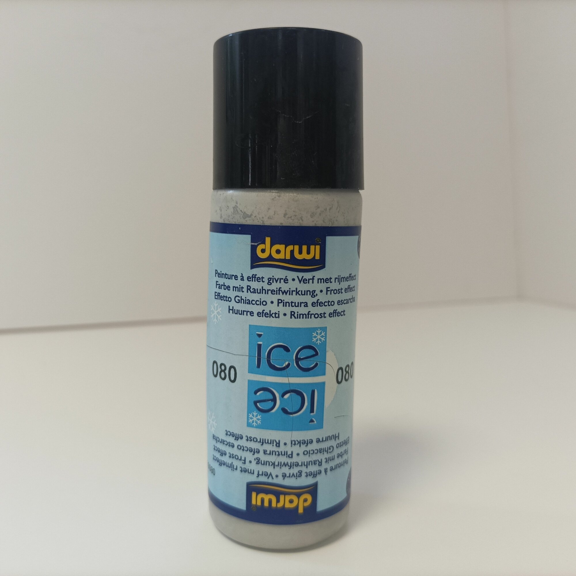 фото Краска по стеклу с эффектом иния ICE розовая светлая 80мл, darwi