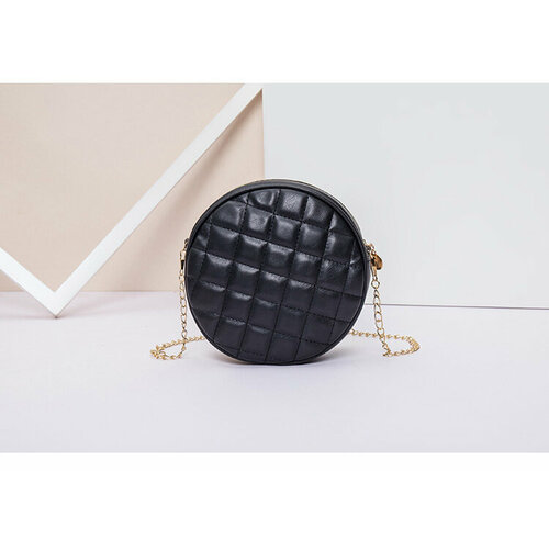 Сумка кросс-боди фактура стеганая гладкая черный 710₽