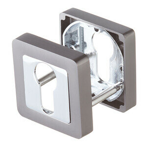 Ключевина Punto QR GR/CP-23 квадратная розетка (графит/хром)