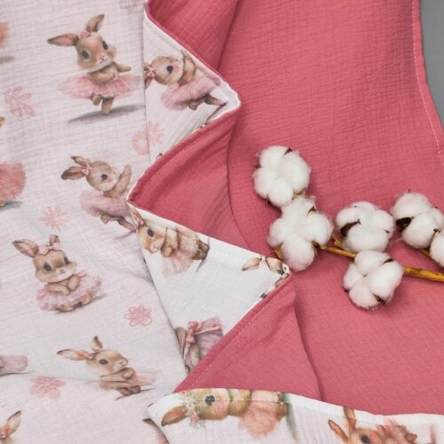 Муслиновый плед MamSis Песочный 100x135см 1620₽