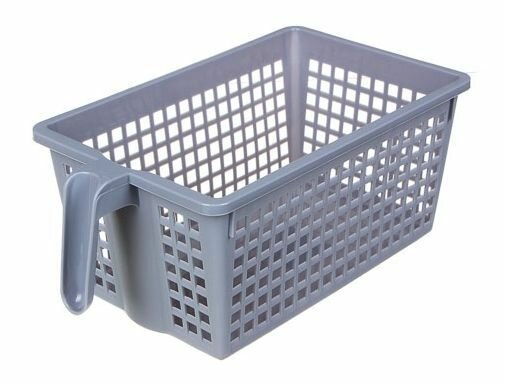 фото Контейнер бытовой с ручкой Vetta, пластик, 27х15,5х11 см, цвет белый, 1 шт