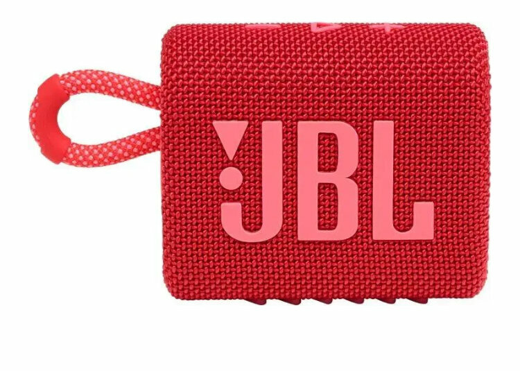 Колонка портативная JBL GO 3, 4.2Вт, красный [jblgo3red]