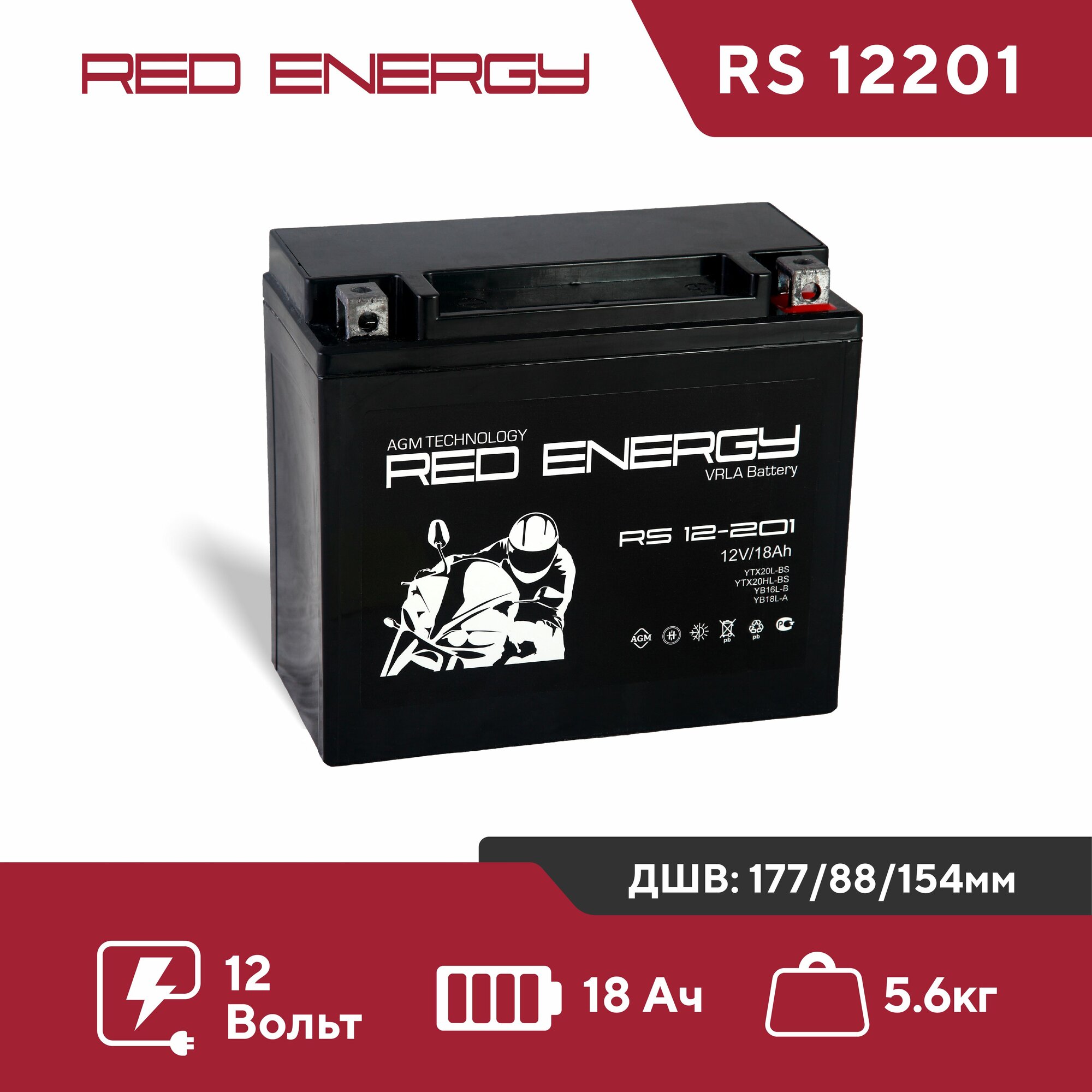 Аккумулятор RS 12201