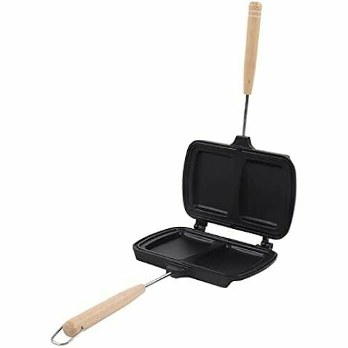 Сэндвичница для завтрака тостер для сэндвичей с антипригарным покрытием пресс для панини двухсторонний противень со съемной ручкой 4 отделения 1091300₽